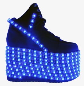 Rave Lights Png - Platform Light Up High Top Shoes, Transparent Png, Transparent PNG