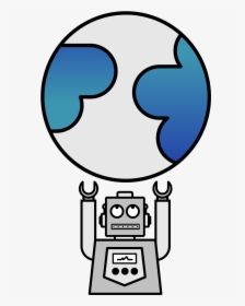 Globe Robot Mark, HD Png Download, Transparent PNG