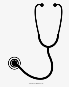 Stethoscope Coloring Page - Clip Art Transparent Stethoscope, HD Png Download, Transparent PNG