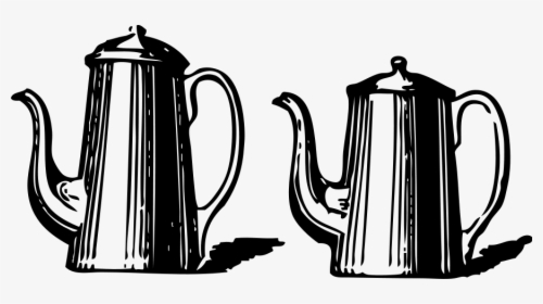 Two Coffee Pots Svg Clip Arts - Tall Coffee Pot Clipart, HD Png Download, Transparent PNG