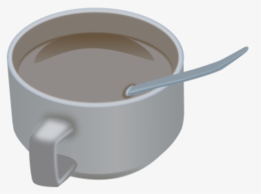 Coffee & Coffee Cup - Spoon In A Cup Clipart, HD Png Download, Transparent PNG