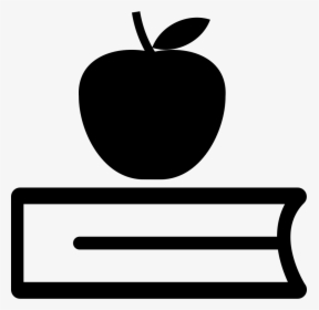 Book And Apple Comments - Apple On Books Icon, HD Png Download, Transparent PNG