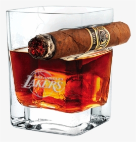 Whiskey And Cigar Glass, HD Png Download, Transparent PNG