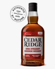 Cedar Ridge Iowa Bourbon Whiskey - American Whiskey, HD Png Download, Transparent PNG