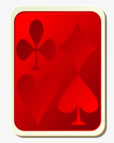 Playing Card Back Red Vector Image - Graphic Design, HD Png Download, Transparent PNG