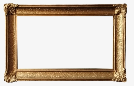 Gold Picture Frame 3 - Marco De Madera Antiguo, HD Png Download, Transparent PNG