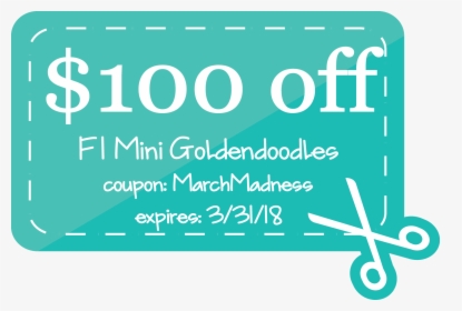 Blue Gift Coupon Vector [converted] Mini Doodle Dogs - Graphic Design, HD Png Download, Transparent PNG