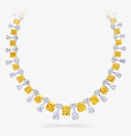 White Diamond Shape Png - Graff Yellow Diamond Necklace, Transparent Png, Transparent PNG