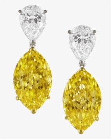 Fancy Diamond Earrings Png, Transparent Png, Transparent PNG