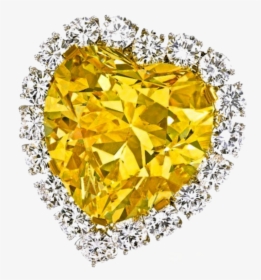 #mq #yellow #diamond #diamonds #heart #hearts - Diamond, HD Png Download, Transparent PNG