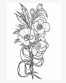 Png Flower Tattoo Designs, Transparent Png, Transparent PNG