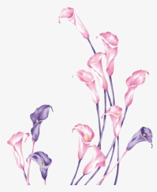 Purple Flower Sketch Png, Transparent Png, Transparent PNG