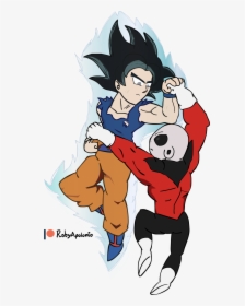 Goku Instinct Vs Jiren By Robyapolonio On - Cartoon, HD Png Download, Transparent PNG