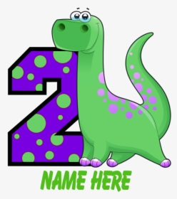 2nd Birthday Dinosaur Custom T, HD Png Download, Transparent PNG