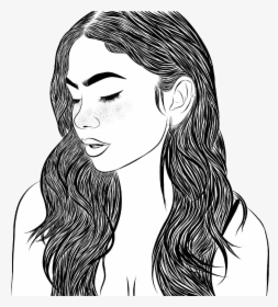 Girl Drawing Transparent , Png Download - Drawing, Png Download, Transparent PNG