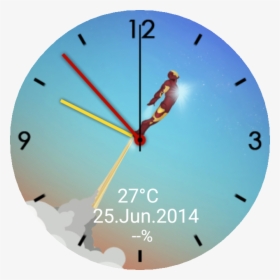 Minimalistic Ironman Analog Watch Face Preview , Png - Wall Clock, Transparent Png, Transparent PNG