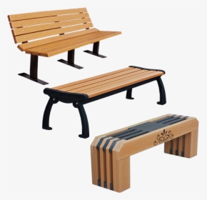 Outdoor Park Benches - Locker Room Bench Wood, HD Png Download, Transparent PNG
