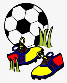 Clipart Shoes Soccer Ball - Futbol Clipart, HD Png Download, Transparent PNG