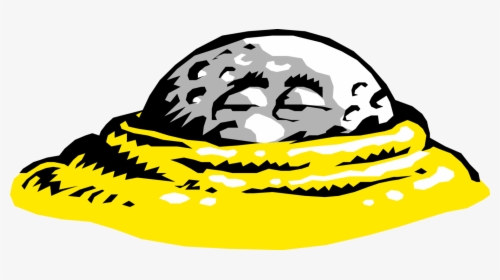 Vector Illustration Of Anthropomorphic Golf Ball Buried, HD Png Download, Transparent PNG