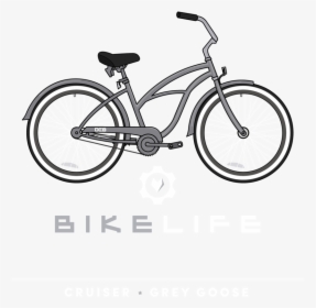 Bike Life Cruiser Grey Goose - Sixthreezero Around The Block Womens, HD Png Download, Transparent PNG