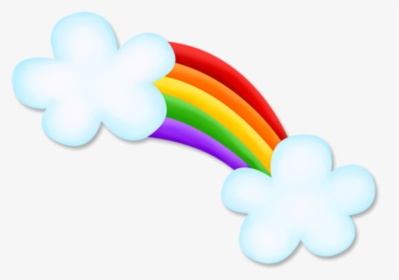 #ftestickers #clipart #cartoon #rainbow #clouds #cute - Graphic Design, HD Png Download, Transparent PNG