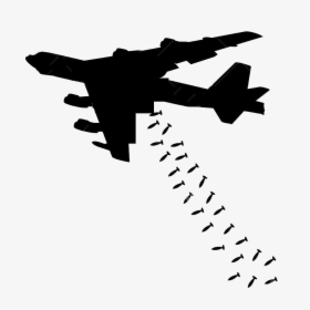 Best 15 Silhouette Bomb Clipart Drawing - B 52 Bomber Silhouette, HD Png Download, Transparent PNG