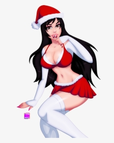 Olives Pinup - Christmas Lingerie Pin Up Toon, HD Png Download, Transparent PNG