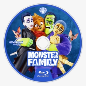 Happy Family Bluray Disc Image - Monster Family Blu Ray, HD Png Download, Transparent PNG