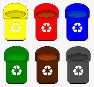 Recycle Clipart Recycle Bin - Trash Bin Clipart Png, Transparent Png, Transparent PNG