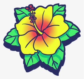 Flower Doodle - Hawaiian Hibiscus, HD Png Download, Transparent PNG