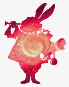 Alice In Wonderland White Rabbit Png - Alice In Wonderland Silhouette Svg, Transparent Png, Transparent PNG
