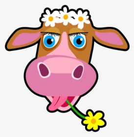 Daisy The Cow - Cartoon Clipart Cow Face, HD Png Download, Transparent PNG