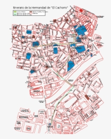 File - - Svg - Mapa Hermandades Semana Santa Sevilla, HD Png Download, Transparent PNG