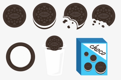 Oreo Clipart Border - Oreo Illustration, HD Png Download, Transparent PNG