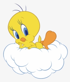 Tweety Pie On A Cloud - Tweety Bird Png, Transparent Png, Transparent PNG