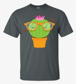 Cute Little Hipster Sleeping Cactus T Shirt & Hoodie - T-shirt, HD Png Download, Transparent PNG