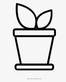 Black And White Flower Pot Clipart Png Royalty Free - Vase Clipart Square, Transparent Png, Transparent PNG