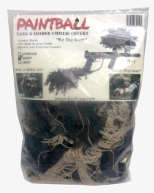 Paintball Tank & Loader Ghillie Covers - Paintball Tank, HD Png Download, Transparent PNG