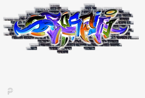 Graffiti Text Wall Textstickers Picsartpassion De Myedi - Graphic Design, HD Png Download, Transparent PNG