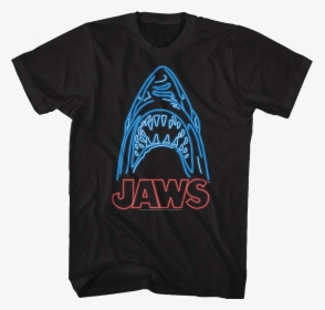 Neon Shark Jaws T-shirt - T Shirt Biff Tannen, HD Png Download, Transparent PNG