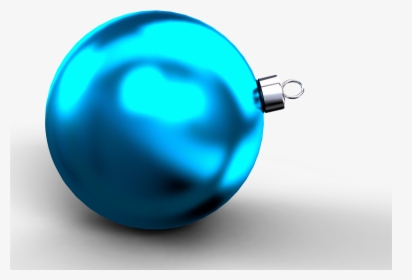 Transparent Bolas Navideñas Png - Esfera Azul Navideña, Png Download, Transparent PNG