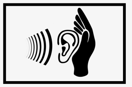Silhouette Of Ear Hearing, HD Png Download, Transparent PNG