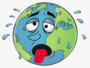 Global Warming Clipart At Getdrawings - Global Warming Earth Cartoon, HD Png Download, Transparent PNG