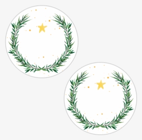 Christmas Label Wreath, HD Png Download, Transparent PNG
