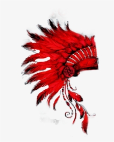 #red #indian #headdress - Headpiece, HD Png Download, Transparent PNG