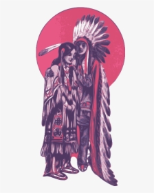 Native American Couple Vector Image - Native American Couple Png, Transparent Png, Transparent PNG