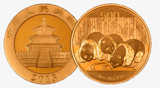 Panda Gold Coins - Coin, HD Png Download, Transparent PNG