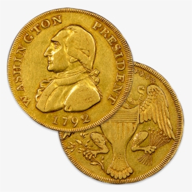 Gold George Washington Coin 1792, HD Png Download, Transparent PNG
