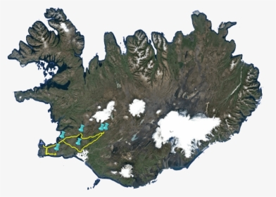 Iceland Map, HD Png Download, Transparent PNG