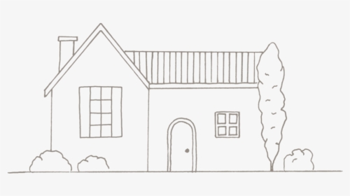 House-charcoal - Sketch, HD Png Download, Transparent PNG